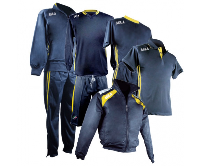 blue navy-yellow